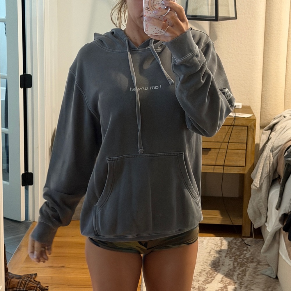 Cozy Women's Gray Hooded Sweatshirt